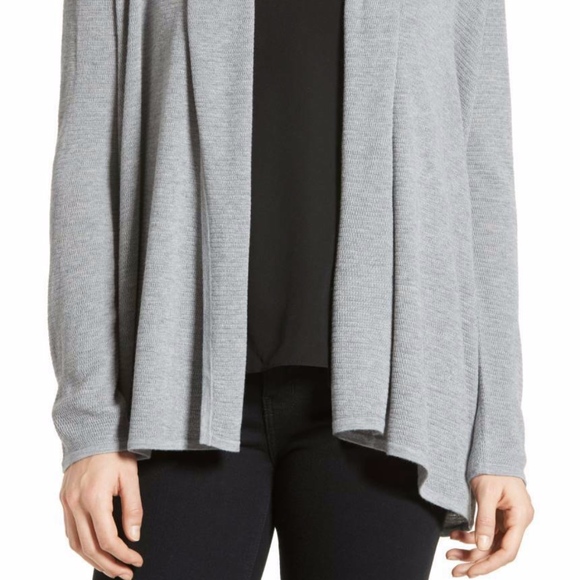 NWT $268 Soft Joie "Wren B" Open Front Gray Cardigan in size XS! - Picture 2 of 6